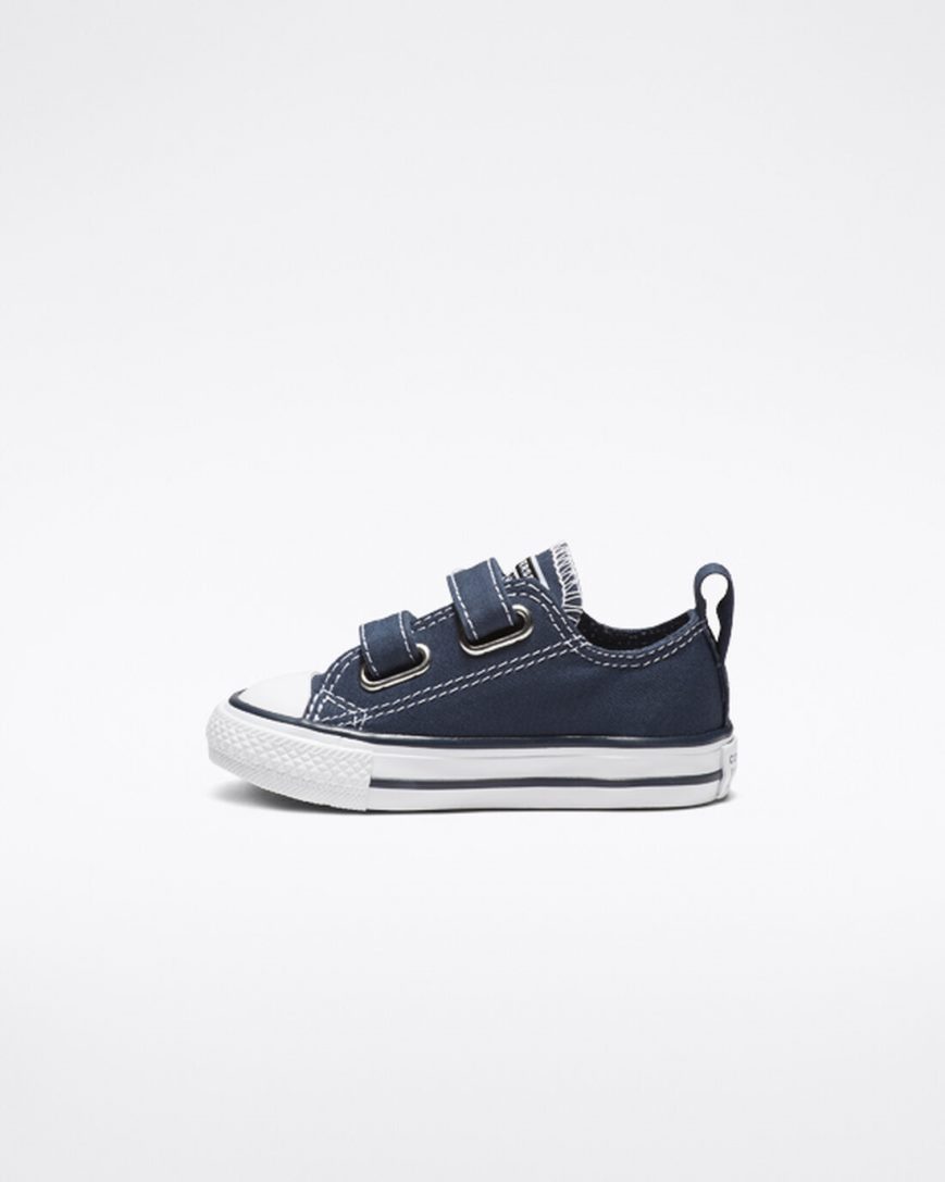 Zapatillas Bajas Converse Chuck Taylor All Star Easy-On Niño Azul Marino Blancas | PE 82LEP7